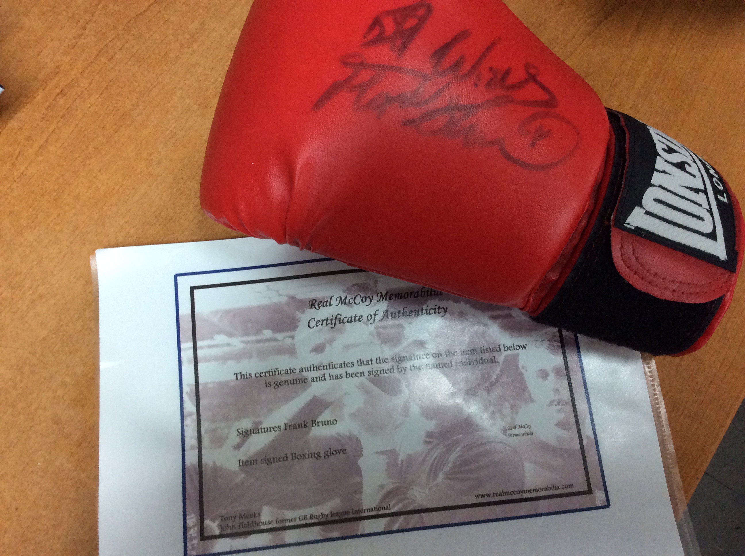 Frank Bruno Signed Glove - Image 2 of 3