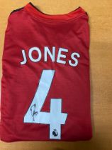 Manchester United Signed Phil Jones Shirt