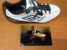 Lou Macari Signed Football Boot