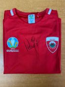 Rob Page Signed Wales UEFA 2020 Signed Shirt