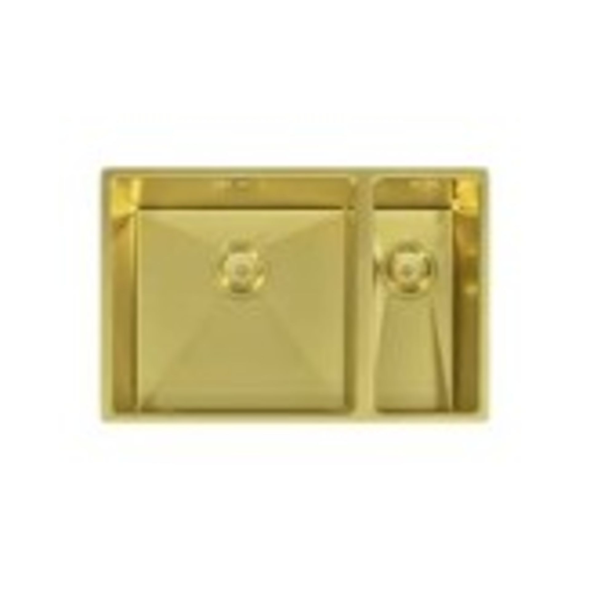 Elite 1.5 Undermounted Stainless Steel Gold Copper Sink 555mm