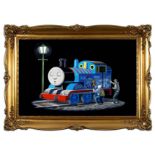 Banksy (b 1974-) Original ‘Thomas the Tank Engine’ Postcard From, Pictures On Walls, 2008