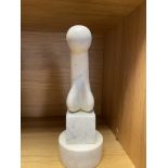 Constantin Brancusi (1876-1957) Marble Art Sculpture Signed and Dated 1943