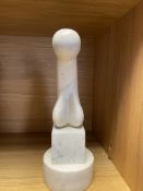 Constantin Brancusi (1876-1957) Marble Art Sculpture Signed and Dated 1943
