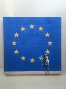 Banksy (B1974-) ‘The Stars’ Wall Mural - Ideals of Unity, Solidarity and Harmony, Brexit,Dover, 2...