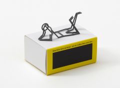 Julian Opie (1958)Resting ‘Matchbox Posing Figure’ Maquette With Gallery Presentation Matchbox, 2...