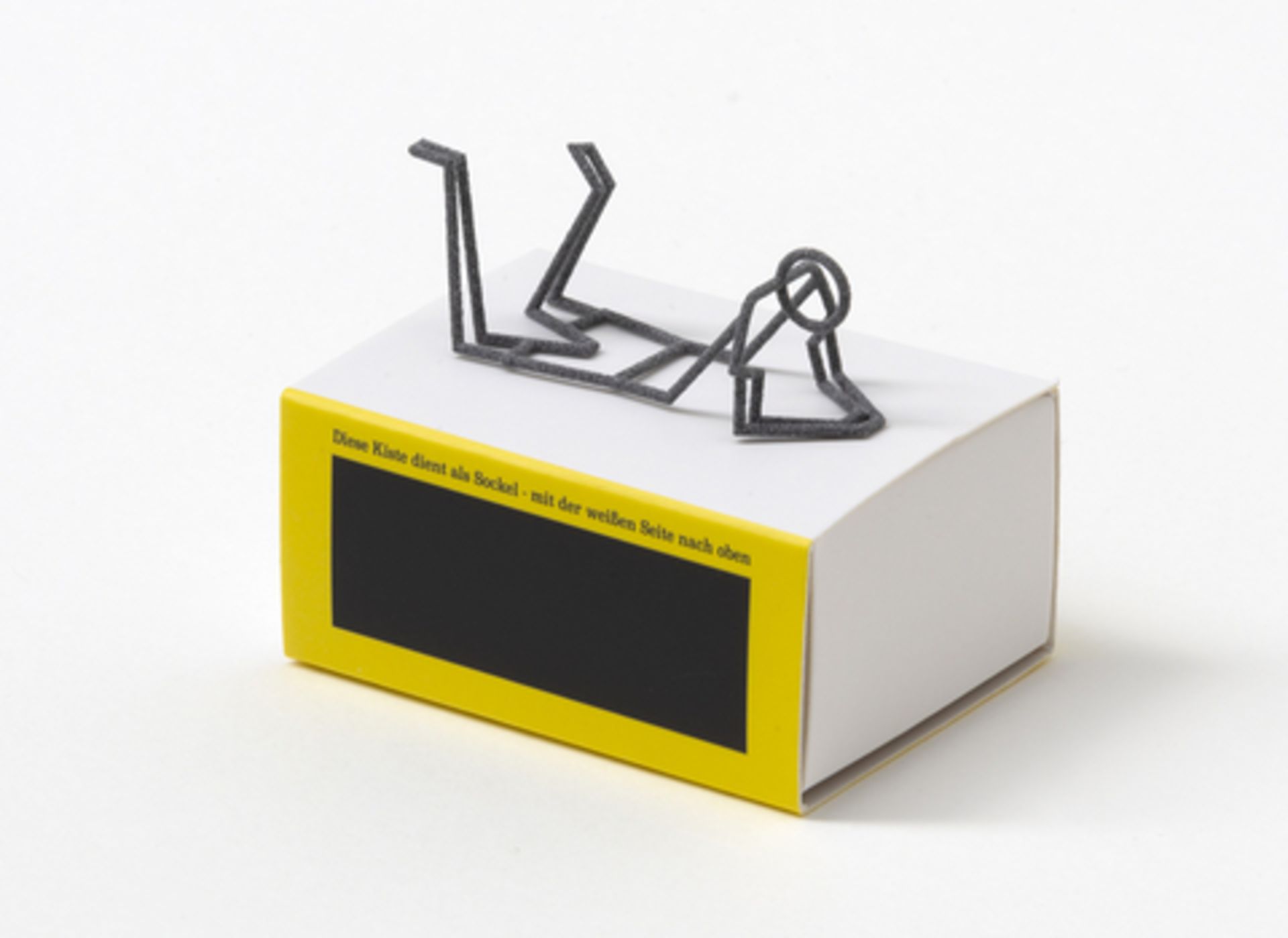 Julian Opie (1958)Resting ‘Matchbox Posing Figure’ Maquette With Gallery Presentation Matchbox, 2... - Image 3 of 3