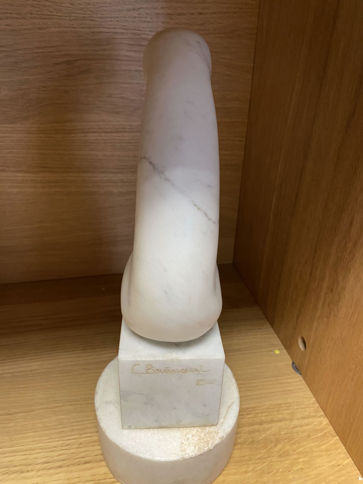 Constantin Brancusi (1876-1957) Marble Art Sculpture Signed and Dated 1943 - Image 4 of 9