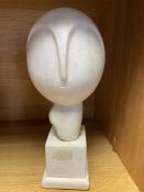 Constantin Brancusi (1876/1957) Marble Head Art Sculpture Signed and Dated 1939