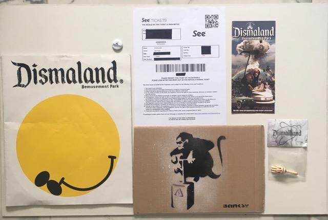 Six Wsm Banksy Dismaland Bemusement Park Souvenirs Including Found Banksy ‘Free Art’ 2015 - Image 3 of 14