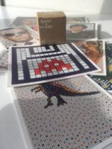 Invader (B. 1969-) "Rubikcubist" Rubik's X Invader Cube + 11 Invader Postcard Kit, Sold Out 2022
