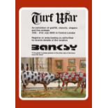 Banksy- Turf War Poster- Banksy Bull Fight