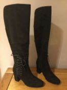 Dolcis “Emma” Long Boots, Block Heel, Size 4, Black - New RRP £55.00