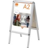 Nobo Premium Plus A2 A-Board Sign Holder with Snap Frame 1902207