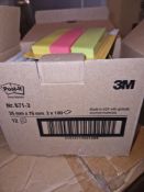 Box of 12 Packs of 3 Post It Notes