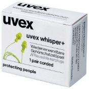 5 x Boxes of 50 Corded Ear Plugs, Uvex Whisper 2111-212 SNR 27 Yellow, Individually Boxed