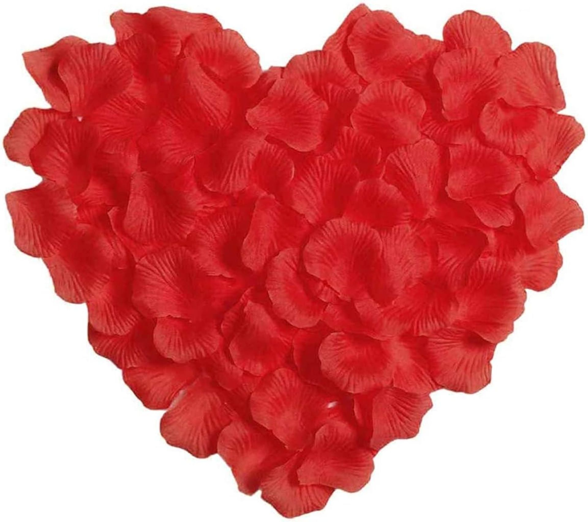 Shatchi 100Pcs Deep Red Silk Rose Petals Valentines Day Wedding Confetti Table Decorations RRP £3 - Bild 9 aus 9