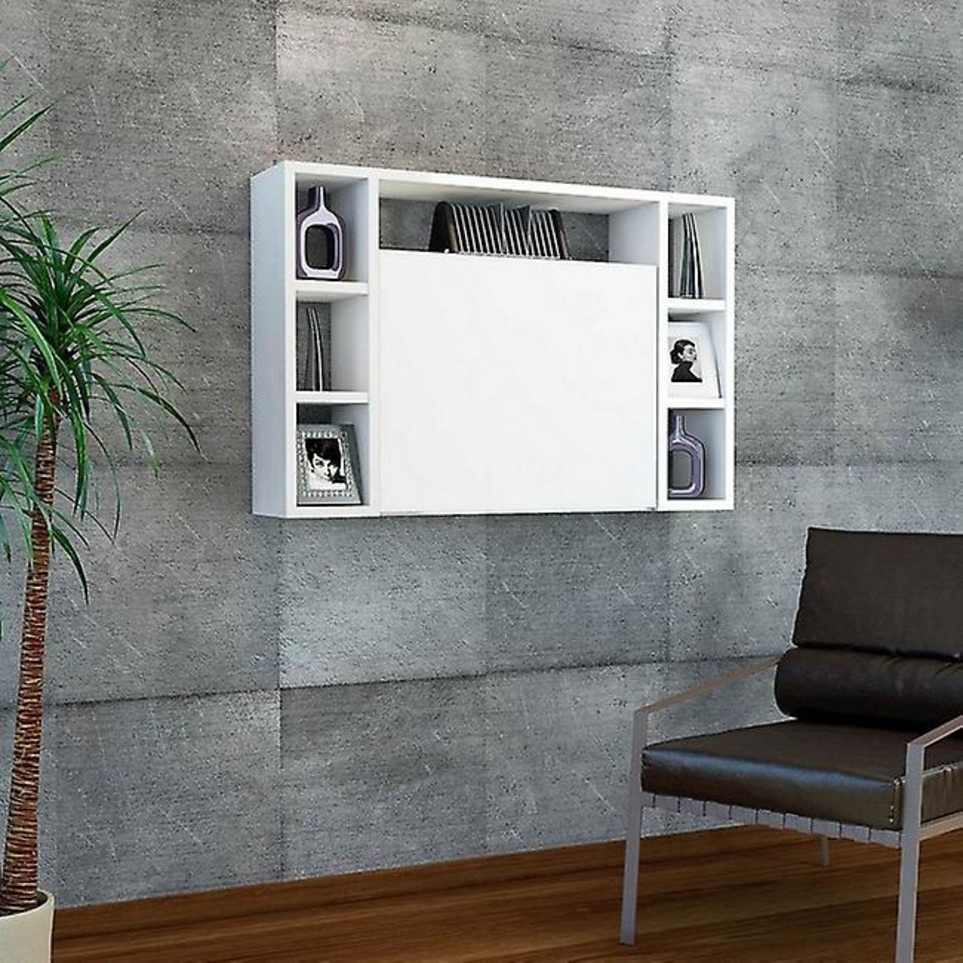 Fold Away Wall Mounted Desk White