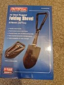 5 x Faithfull Steel Folding Shovels
