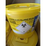 40 x Hazardous Clinical Waste Yellow Bins
