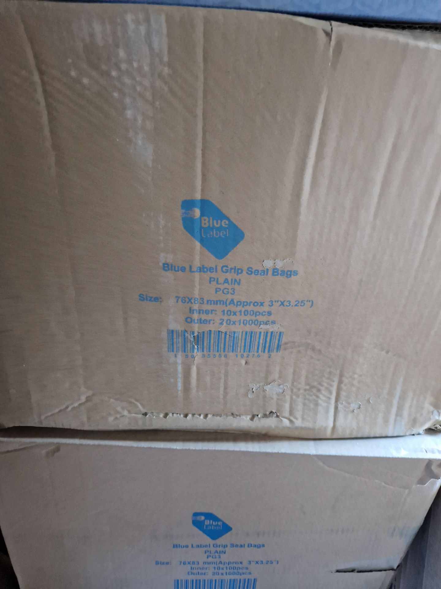 Box of 20,000 Grip Seal Bags 3" x 3.25" No VAT