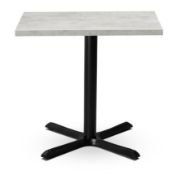 Pallet of 50 x Apollo Dining Height Cruciform Tables with 700/700mm Square MFC Top. RRP £8,400