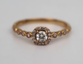 18ct Rose Gold 0.40 Carat Diamond Ring