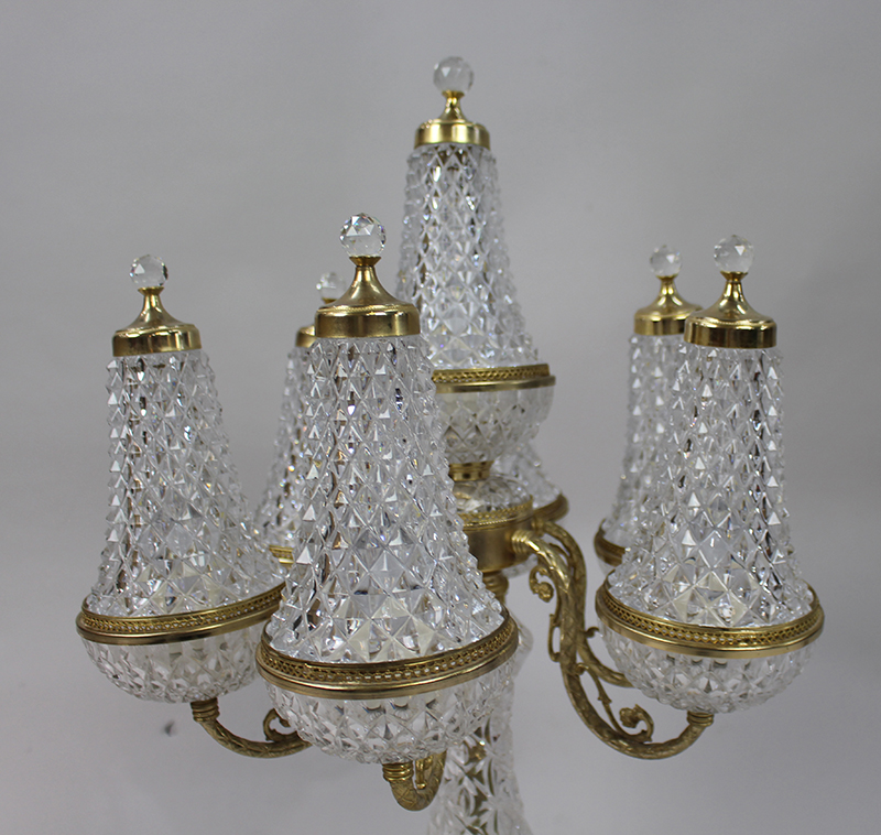 Heavy Crystal Style Italian Table Lamp - Image 2 of 6