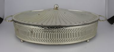 Vintage Silver Plated Lidded Serving Dish