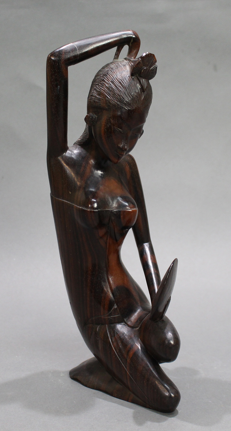 Fine Carved Tribal Figural Sculpture by Parta - Image 3 of 3