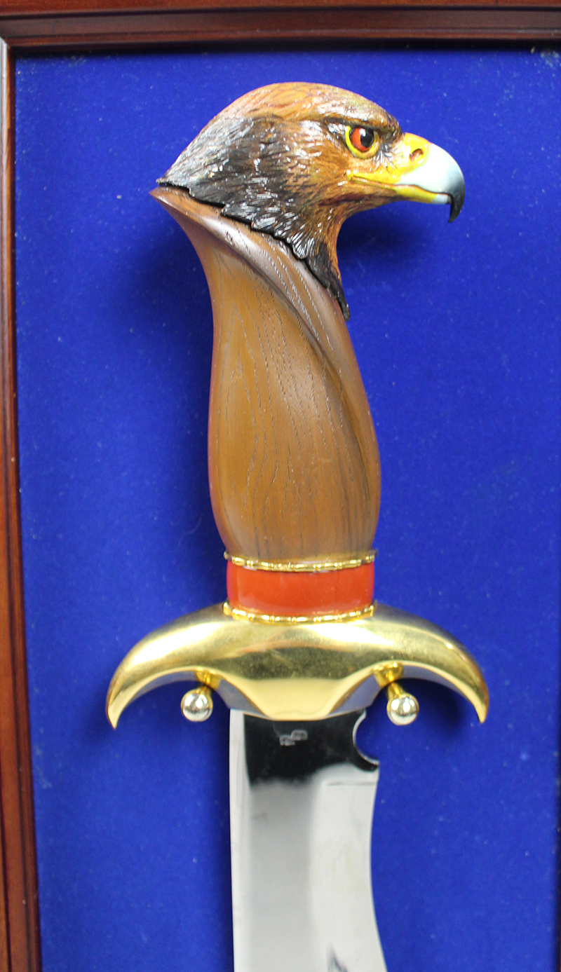 Franklin Mint Golden Eagle Decorative Dagger - Image 4 of 4