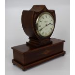 Elegant Inlaid Mahogany Mantel Clock by Wray, Son & Perry c.1900