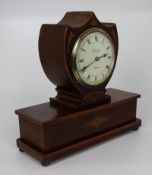 Elegant Inlaid Mahogany Mantel Clock by Wray, Son & Perry c.1900