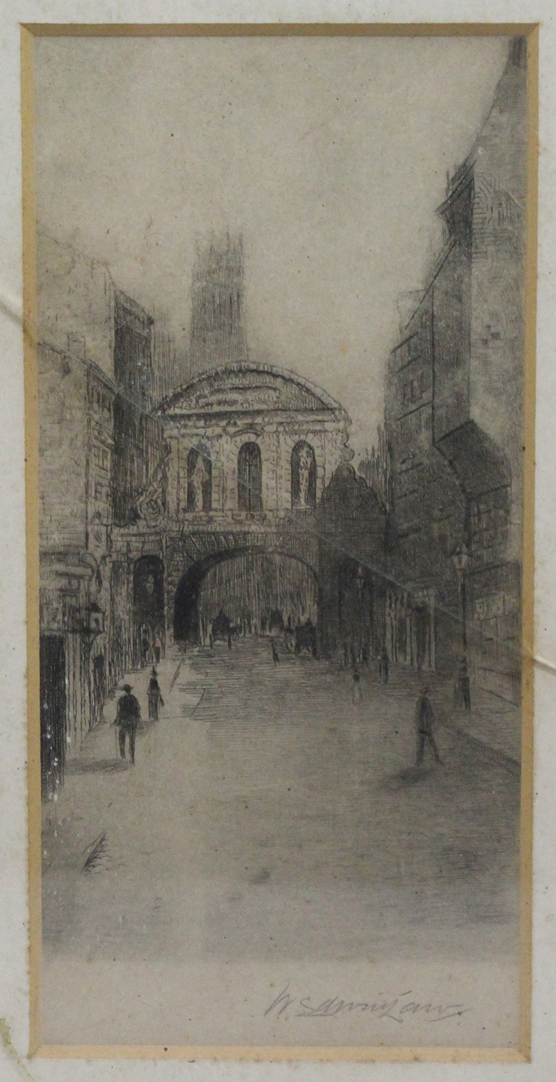Early 20th c. Etching by W.Edwin Law