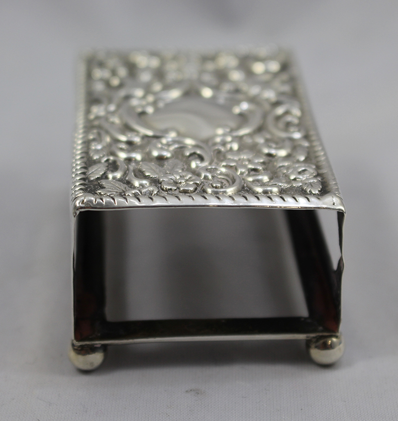 Late Victorian Sterling Silver Matchbox Holder Chester 1900 - Image 5 of 6