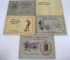 Collection of 5 Vintage Cigarette Card Albums