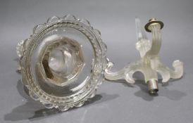 Baccarat Style Vintage Glass Candelabra