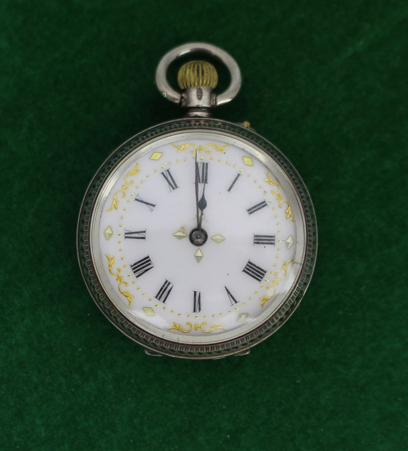 Silver Lady's Pocket Watch - Image 2 of 4