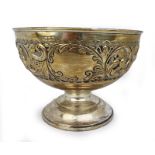Edwardian Solid Silver Bowl London 1901