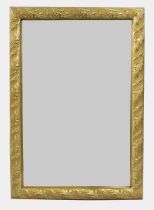 Gilt Leaf Framed Bevelled Glass Wall Mirror 52 x 75 cm