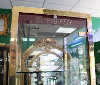 Sheaffer Brass Cased Display Cabinet
