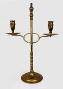 Vintage Brass Adjustable Twin Branch Candelabra