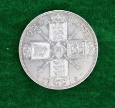 One Florin Coin 1916 92.5% Ag