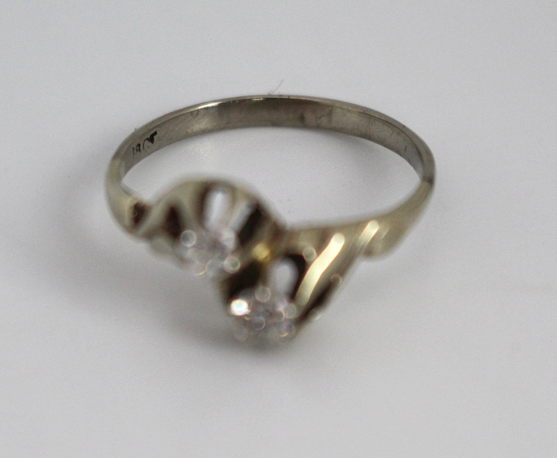 Diamond Crossover 18ct White Gold Ring - Image 3 of 5