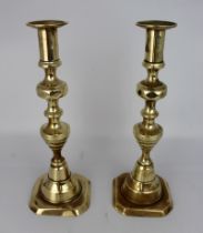 Pair of Georgian Brass Candlesticks