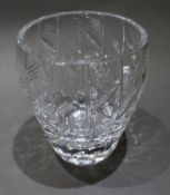 Vintage Cut Glass Crystal Vase