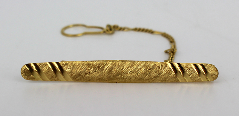 Vintage 18ct Gold Tie Clip