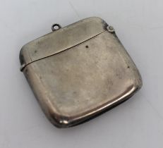 Edwardian Solid Silver Vesta Case