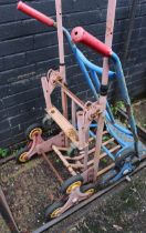 Pair of Old Metal Sack Trucks