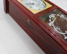 Vintage Chinese Red Lacquer Wall Clock